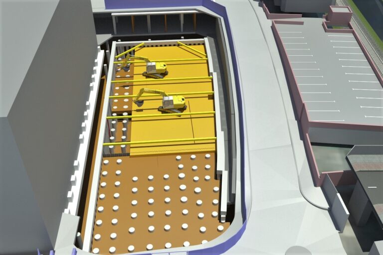 bim survey sde view with cranes - lighter image