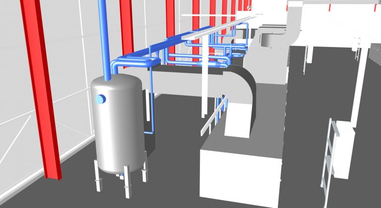 4D simulation of manufacturing facility